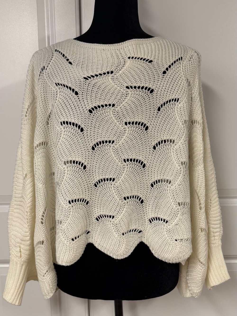 Moon & Madison Batwing Sleeve Poncho Sweater